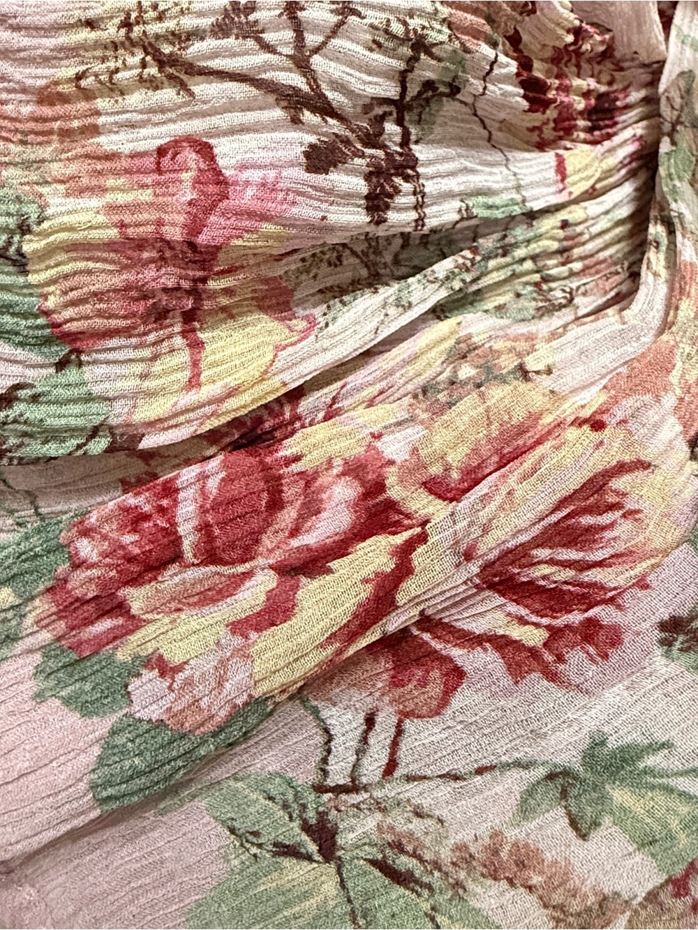 SECRET MISSION Emmeline Ruffle-Trim 100% Silk Maxi Dress Size Medium - Picture 14 of 15